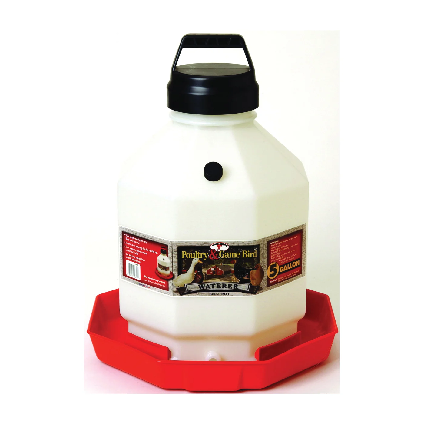 PPF5 Poultry Waterer, 5 gal Capacity, Plastic - Little Giant
