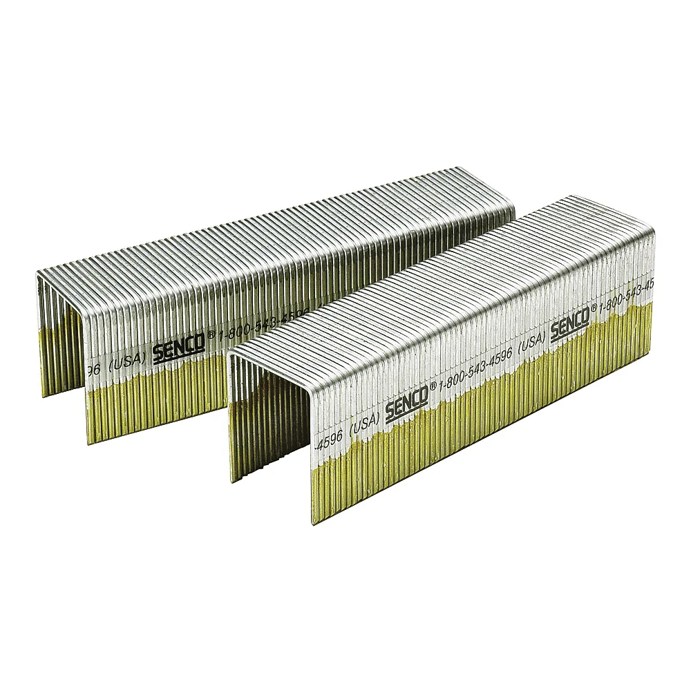 N17BAB Wire Staple, 7/16 in W Crown, 1-1/2 in L Leg, 16, Galvanized
