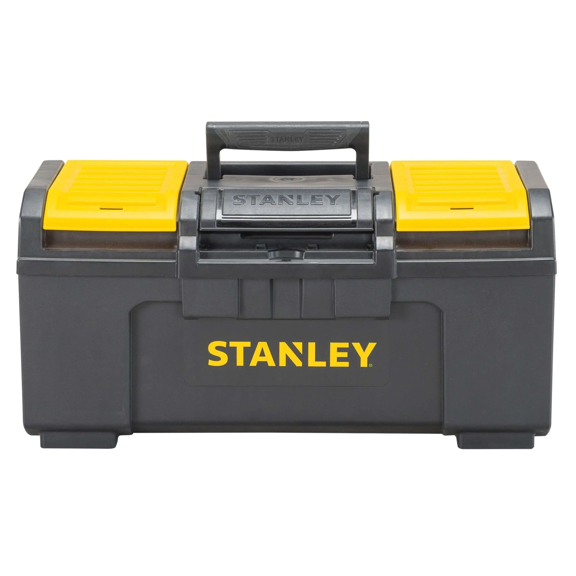 STST19410 Tool Box, 30 lb, Polypropylene, Black/Yellow, 19 in L Outside, 3-Compartment