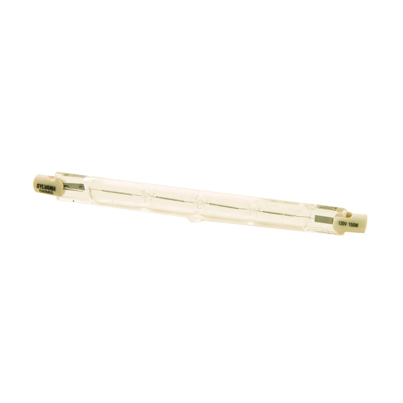 LEDVANCE Series 58885 Double-Ended Quartz Specialty Halogen Bulb, 150 W, Recessed Single Contact Lamp Base