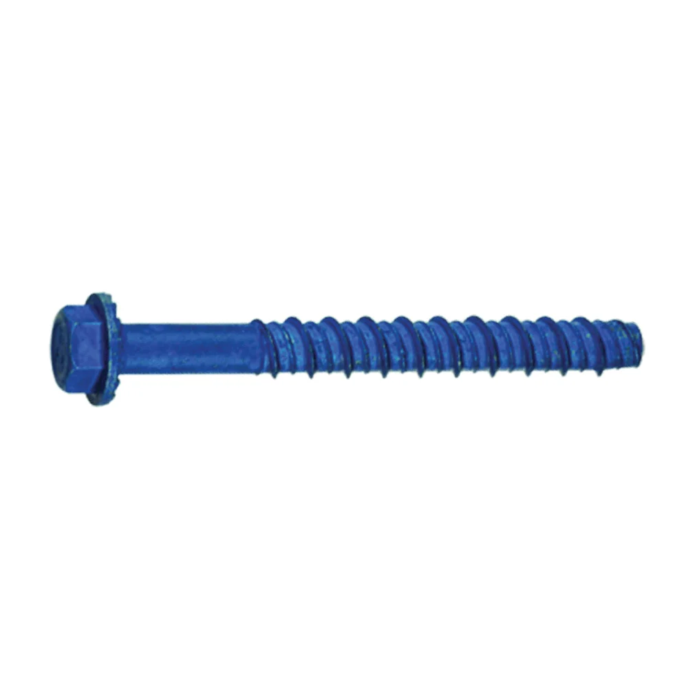 24293 Screw Anchor, Hex Drive, Steel, Metallic, 15 PK - Tapcon