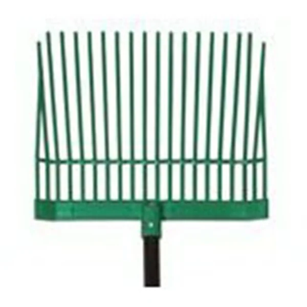 76218 Manure/Bedding Fork, Round Tine, Polycarbonate Tine, Wood Handle, Straight Handle, 52 in L Handle - UnionTools