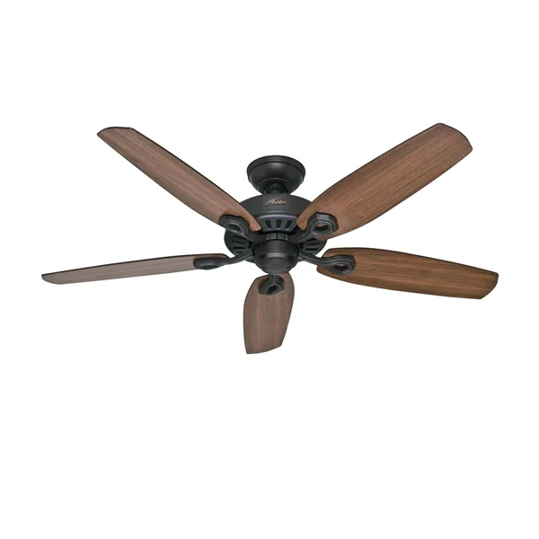 Builder Elite Series 53242 Ceiling Fan, 5049 cfm Air, 5-Blade, Brazilian Cherry/Harvest Mahogany Blade