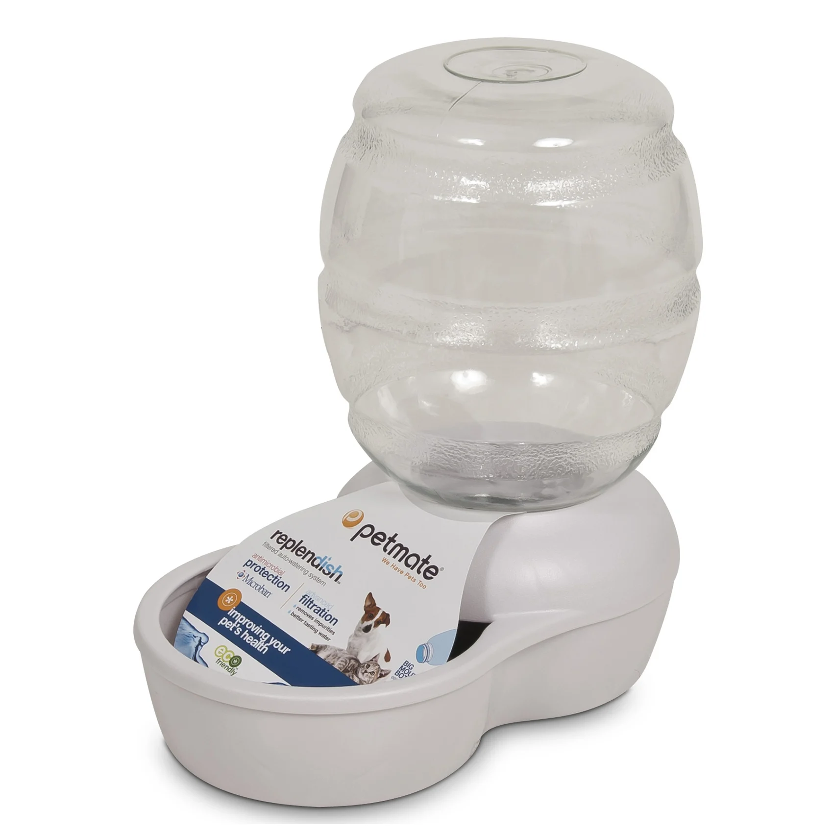 24492/24309 Pet Waterer, 1 gal Volume, Plastic - Aspenpet