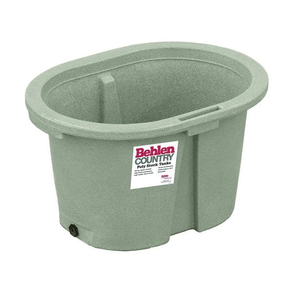 52112037GT Farm Stock Tank, Round, 65 gal Capacity, Polyurethane, Granite Tan - Behlen Country