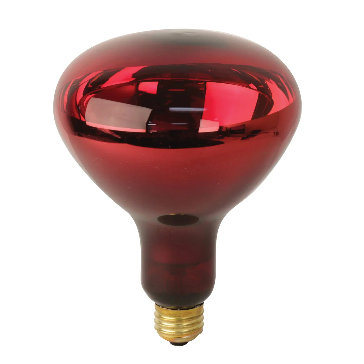 250R40/10 Incandescent Reflector Heat Bulb, 250 W, BR40 Lamp, E26 Medium Lamp Base, 250 Lumens, Red Lamp - Feit Electric