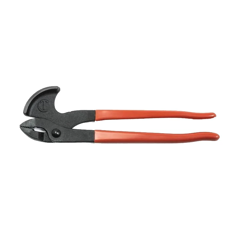 NP11 Nail Puller Pliers, 11 in OAL, Black/Red Handle, Rubber Grip Handle, 3-1/4 in W Jaw
