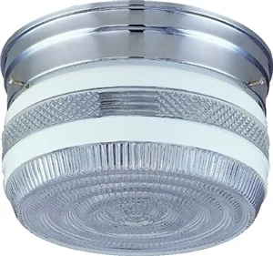 F14CH02-80023L Two Light Ceiling Fixture, 120 V, 60 W, 2-Lamp, A19 or CFL Lamp, Chrome Fixture