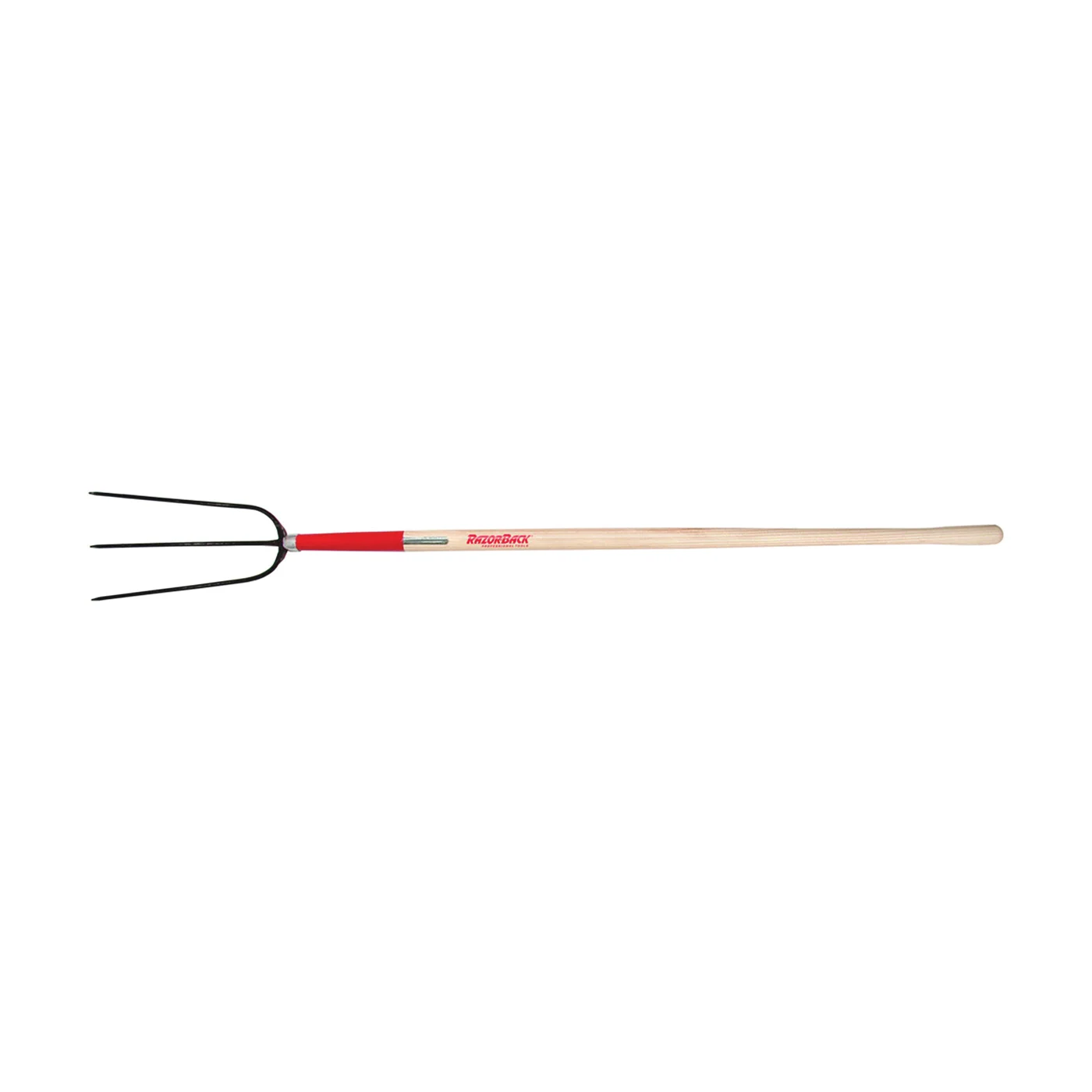 73115 Hay Fork, Oval Tine, Steel Tine, Wood Handle, 48 in L Handle - Razor-Back