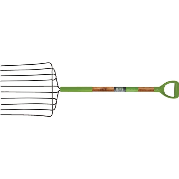 2827000 Ensilage Fork, Wood Handle, D-Shaped Handle, 30 in L Handle