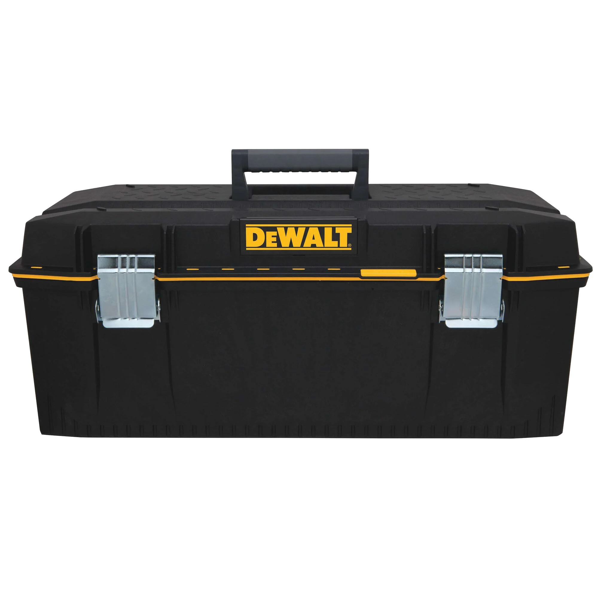 DWST28001 Water Seal Tool Box, 100 lb, Resin, Black, 28 in L x 12-5/8 in W x 11-5/8 in H Outside, 17-Compartment
