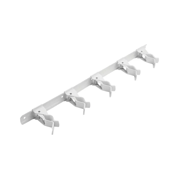 N112-078 Tool Storage Clip, 5-Compartment, Steel, White