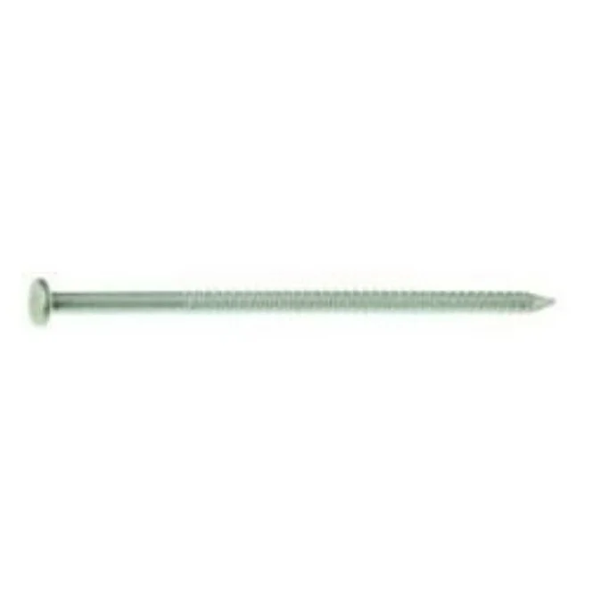 8HGRSPD1 Patio/Deck Nail, 8D, 2-1/2 in L, Steel, Hot-Dipped Galvanized, Flat Head, Ring Shank, Gray, 113 PK