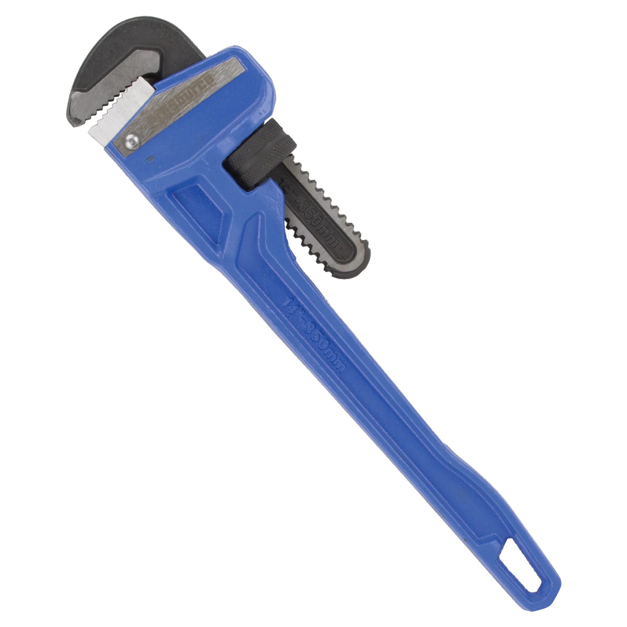 JL40114 Pipe Wrench, 38 mm Jaw, 14 in L, Serrated Jaw, Carbon Steel, Powder-Coated, Heavy-Duty Handle