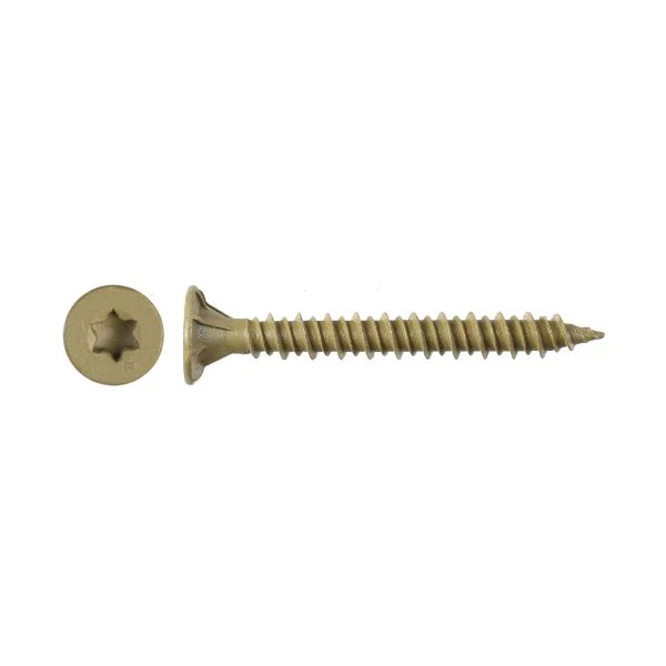 CBHL Series CBHL158R600 Screw, #8 Thread, 1-5/8 in L, Wafer Head, T25 Drive, Steel, 600/PK