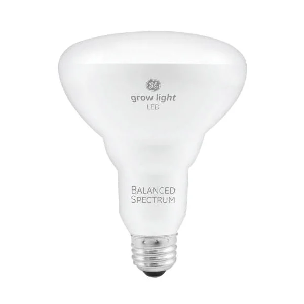 93101230 LED Bulb, Flood/Spotlight, 120 V, 9 W, BR30 Lamp, E26 Lamp Base, White - GE