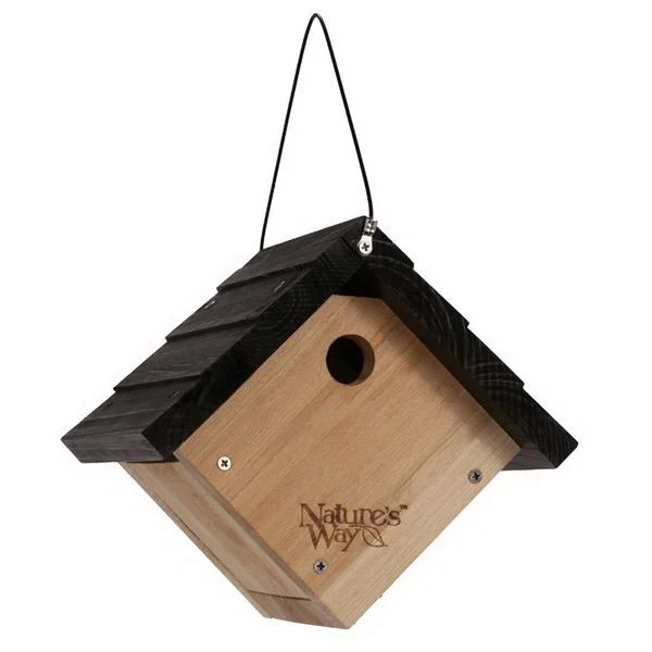 CWH1 Wren House, 8-7/8 in W, 8-1/8 in D, 8 in H, Cedar, Brown