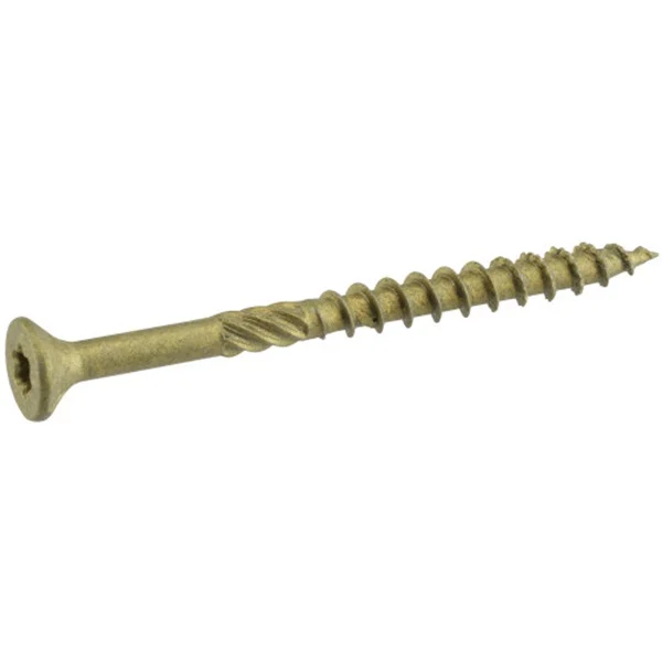 48606 Screw, #8 Thread, 1-1/2 in L, Flat Head, Star Drive, 1015/PK, Steel, Zinc