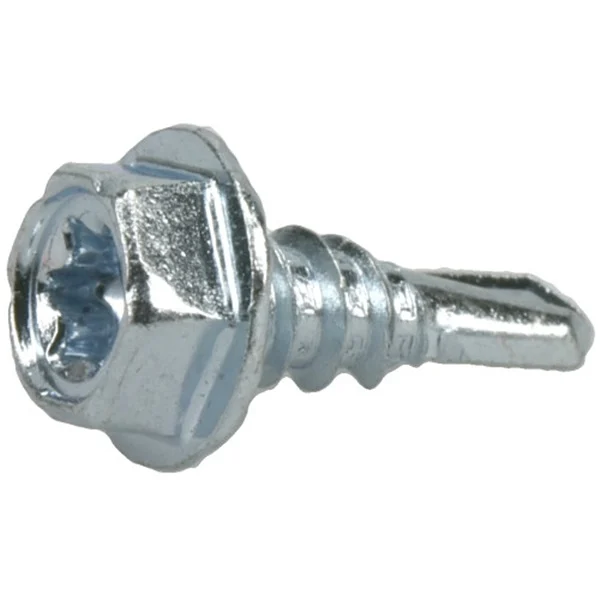 116119 Screw, #8 Thread, 1/2 in L, Washer Head, Hex, Star Drive, Zinc, 210 PK - Power Pro