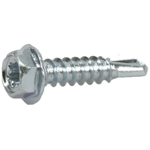 116120 Screw, #8 Thread, 3/4 in L, Washer Head, Hex, Star Drive, Zinc, 135 PK - Power Pro