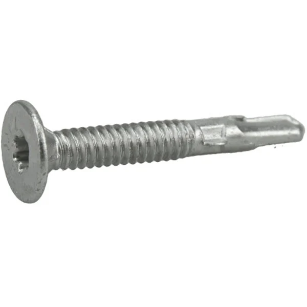 116150 Screw, #10 Thread, 1-7/16 in L, Wafer Head, Star Drive, Ceramic-Coated, 68 PK