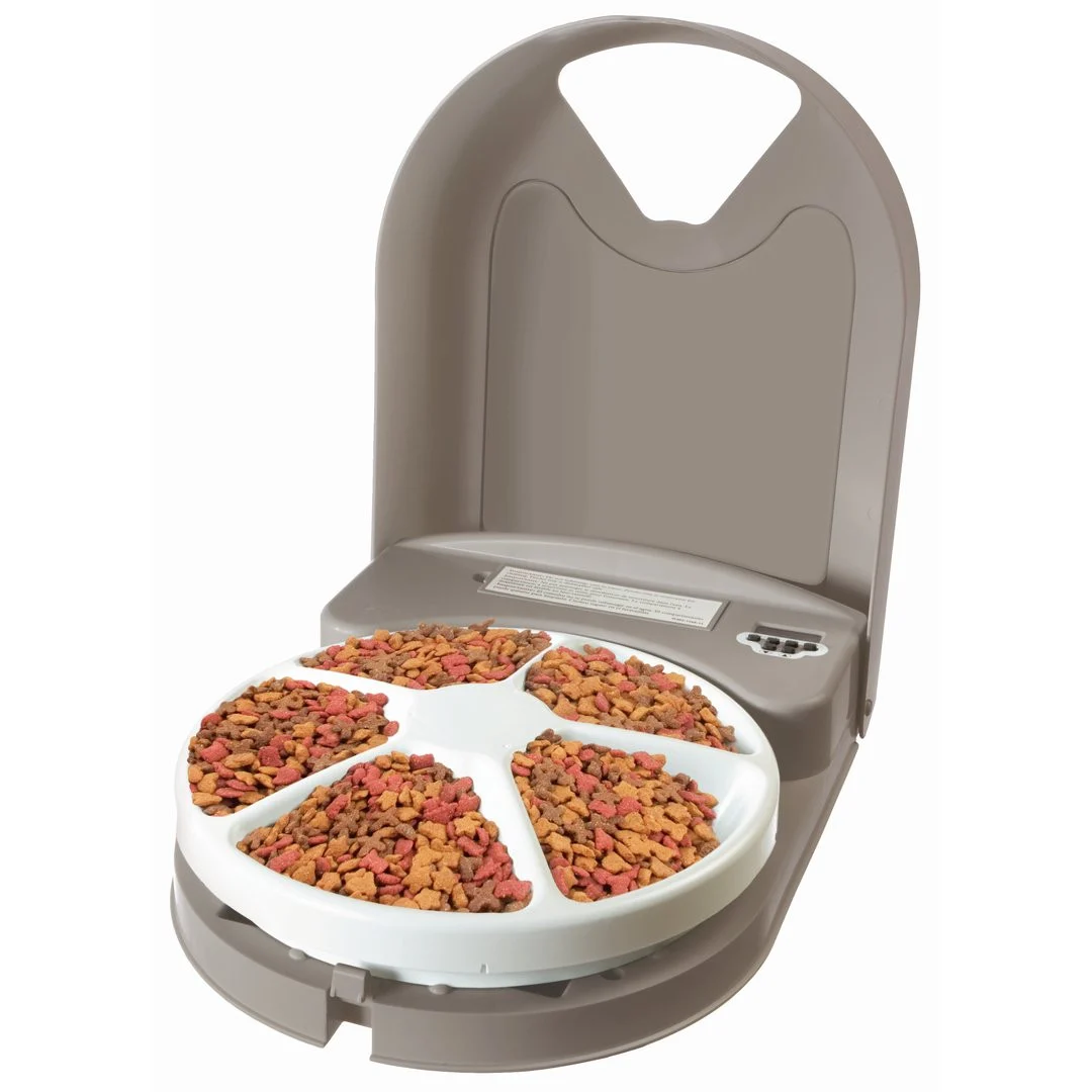 PFD11-13707 Pet Feeder, 1 Cup Volume, Plastic, White
