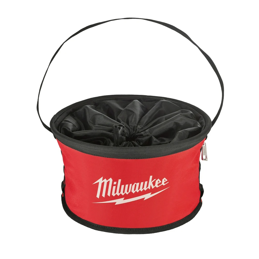 48-22-8170 Parachute Organizer Bag, 1.97 in W, 11.81 in D, 11.02 in H, 9-Pocket, Canvas, Black/Red