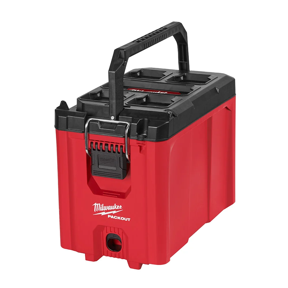 PACKOUT 48-22-8422 Compact Tool Box, 75 lb, Polypropylene, Red, 16.2 in L x 10 in W x 13 in H Outside