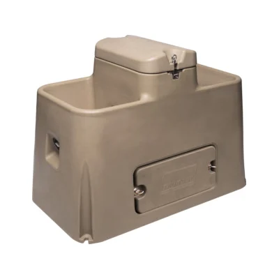 WaterPro 831832 Livestock Waterer, 7 gal Volume, Polyethylene, Brown - Tru-Test