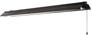 4SHP4040PB Shop Light, 120 V, 40 W, LED Lamp, 4153 Lumens, 4000 K Color Temp, Steel, Black - Metalux