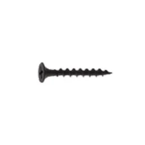 CS114 Screw, #6 Thread, 1-1/4 in L, Coarse Thread, Bugle Head, Phillips Drive, Sharp Point, Steel, Phosphate
