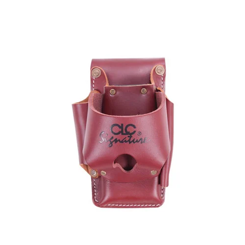 Signature Elite Series 21464 Heavy-Duty Hammer/Tool Holder, 4-Pocket, Leather, Chestnut, 4-1/2 in W, 7-1/4 in H