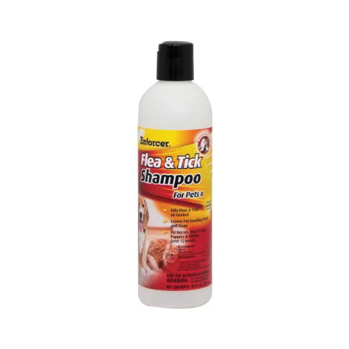 EPS16 Flea and Tick Shampoo, Liquid, Blue/Green, Tropical Coconut, 16 oz Bottle - Zep