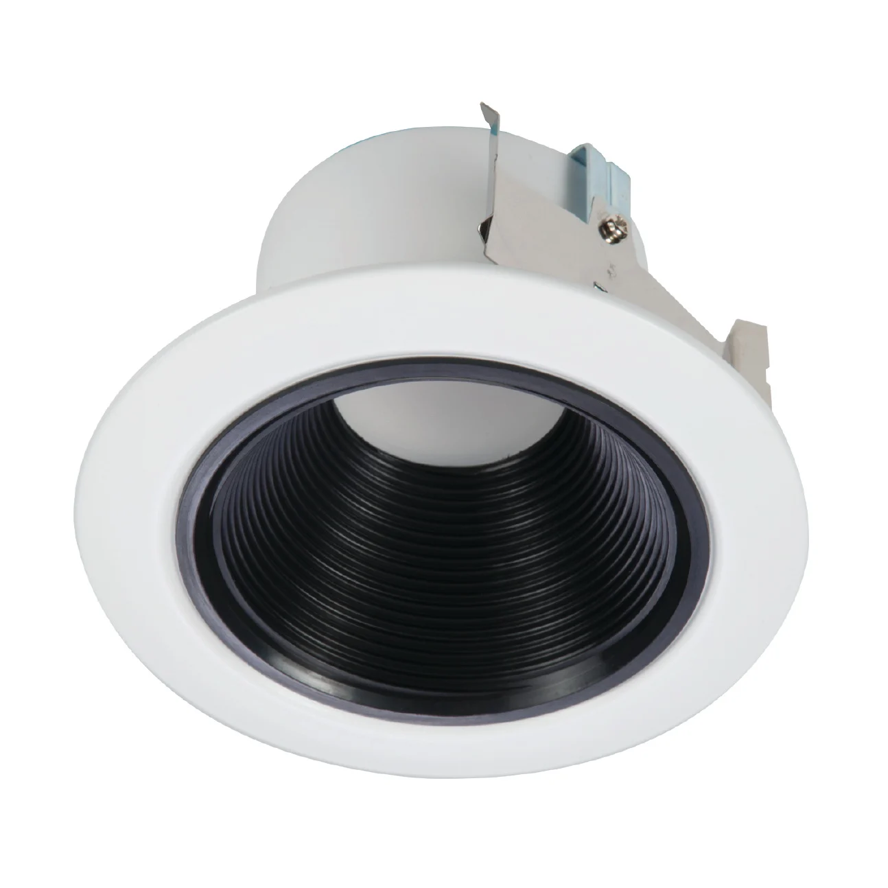 RL4 Series RLD4069301EWHR Baffle Trim, 4 in Dia Recessed Can, Aluminum Body, White, Matte - Halo