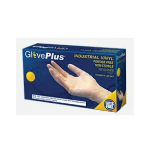 IVPF48100 Disposable Gloves, XL, 235 mm L, Vinyl, Clear, 100-Count