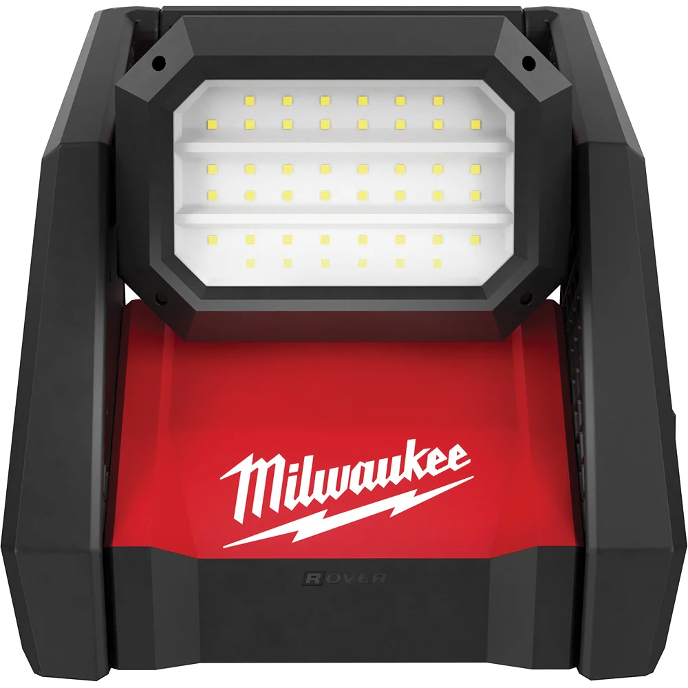 2366-20 M18 ROVER Cordless Dual Power Flood Light, 0.65, 2 A, 120 VAC, 18 V, LED Lamp, Black/Red, TOOL ONLY