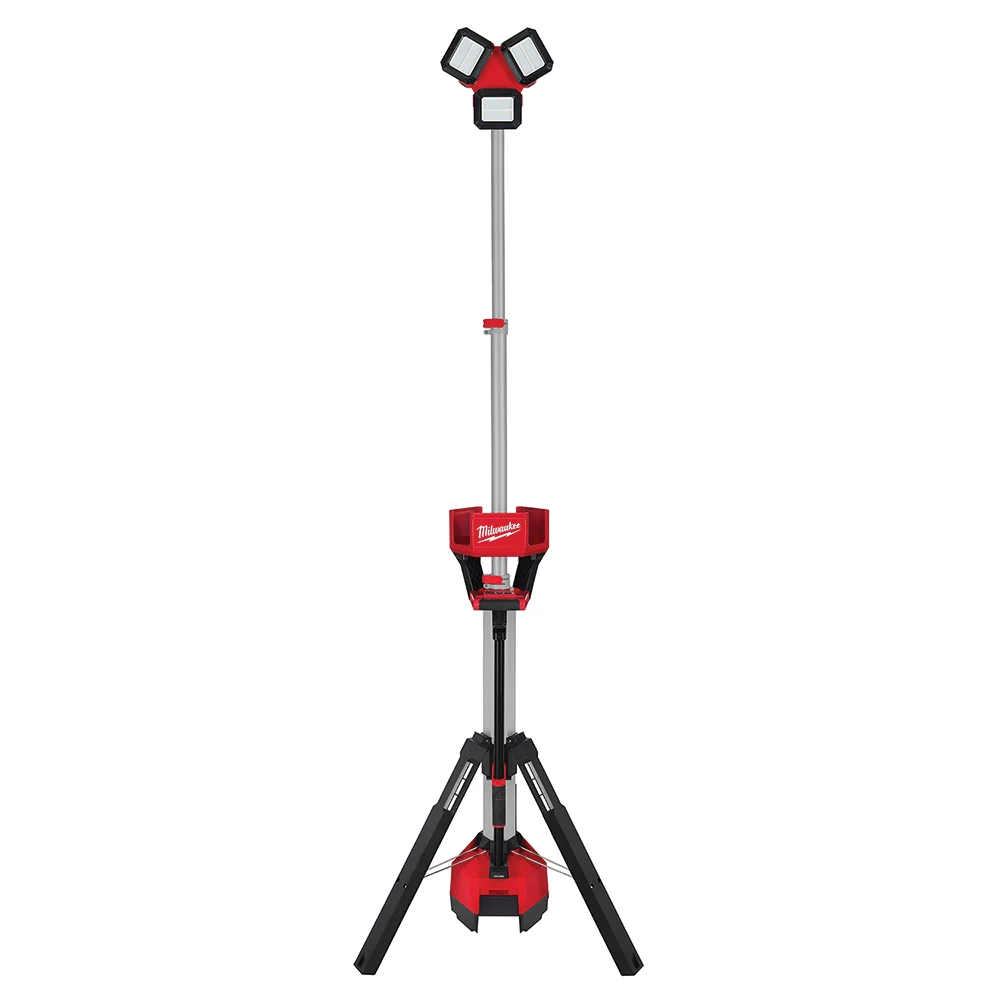 2136-20 M18 ROCKET Cordless Tower Light/Charger, 1.3 A, 120 VAC, 18 V, LED Lamp, Black/Red, TOOL ONLY
