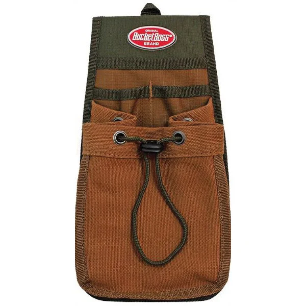 FlapFit Series 54130 Parachute Pouch, 4-Pocket, Canvas/Poly, Green, 5-1/2 in W, 11 in H, 2 in D