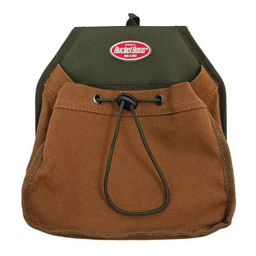FlapFit Series 54135 Parachute Pouch, 2-Pocket, Canvas/Poly, Green, 9 in W, 9 in H, 3 in D