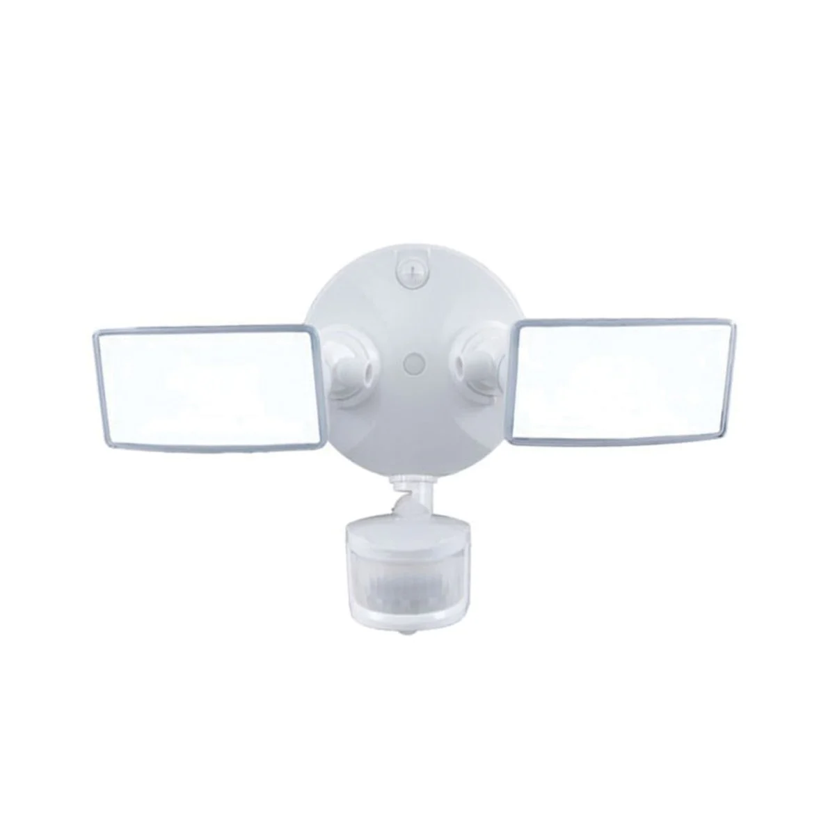 TGS Series TGS2S402MSRW Motion Sensor Flood Light, 120 V, 20.9 W, LED Lamp, Bright White, 2500 Lumens, 4000 K Color Temp, Aluminum Fixture, White - Halo