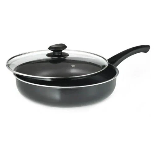 EEGY-9528 Elements Deep Cooker with Glass Lid, 4.5 qt Capacity, Aluminum, Gray