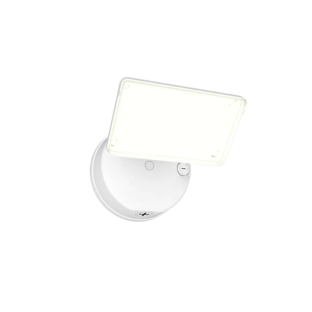 TGS Series TGS3S401FSRW Flood Light, 120 V, 26.7 W, LED Lamp, Bright White, 3000 Lumens, 4000 K Color Temp, Aluminum Fixture, White - Halo