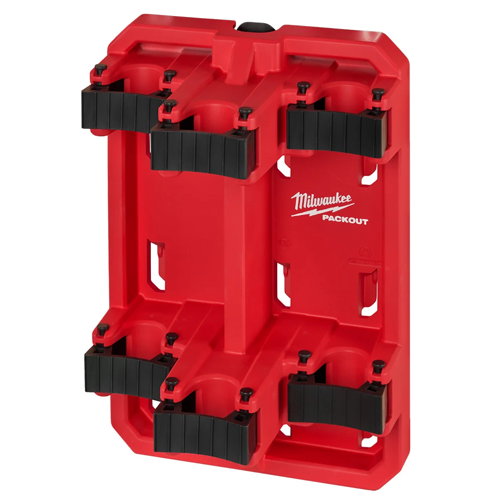 PACKOUT 48-22-8349 Long Handle Tool Rack, 50 lb, 9-1/2 in W, 14 in H, 7 in L, Polymer