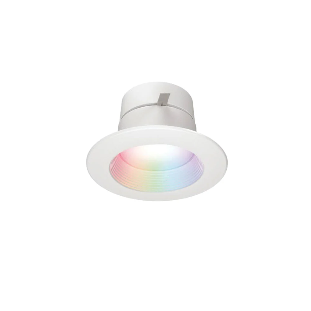 RL4069WZRGBWWH Smart Wi-Fi Retrofit Downlight, Blue/Green/Red/White, Matte White