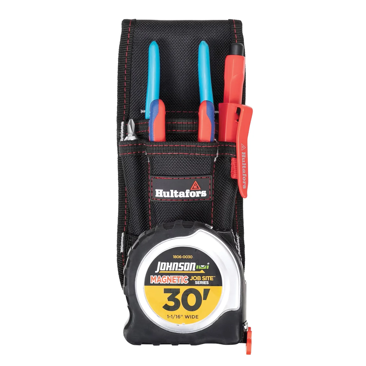 HT5173 Heavy-Duty Tool Holder, Polyester, Black/Red