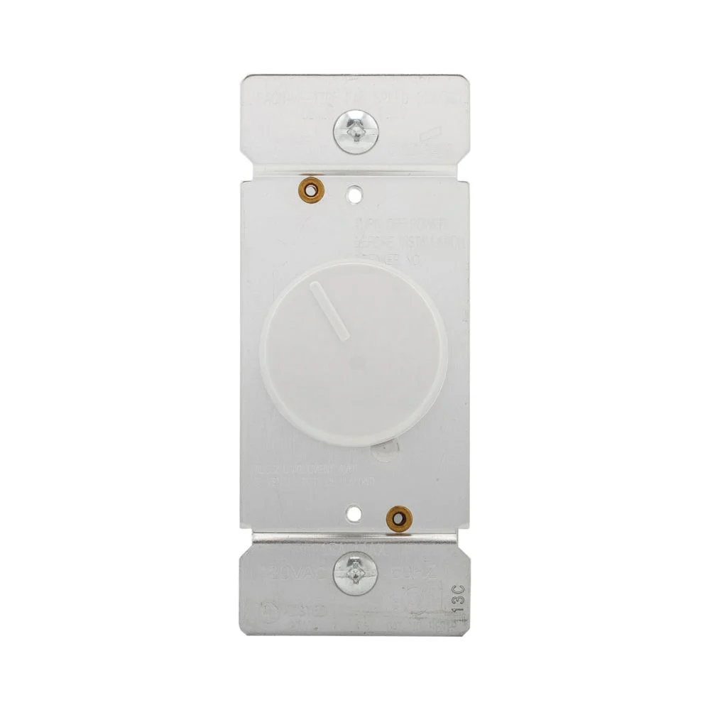 RFS15-W-K Fan Speed Controller, 1 -Pole, 1.5 A, 120 V, White