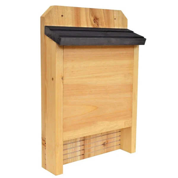 CWH10 Bird House, 10 in W, 3-1/2 in D, 15 in H, Single Chamber, Cedar, Brown