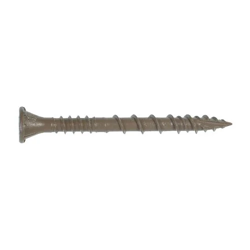 Deck-Drive HCKDSVT2S Collated Screw, #10 Thread, 2 in L, Rimmed Flat Head