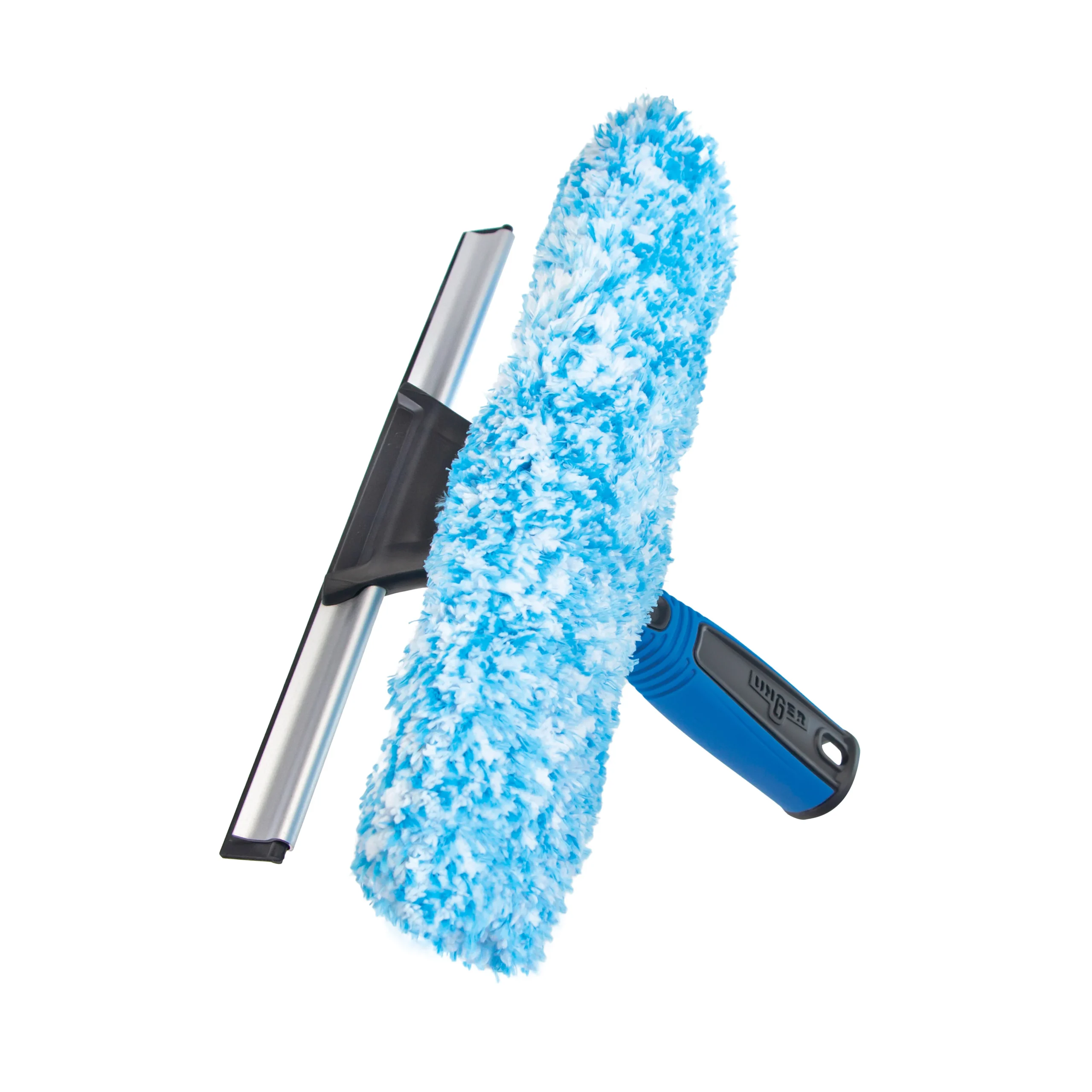 981620 2-in-1 Window Cleaner, 10 in L Head, Plastic Head, 3.54 in L
