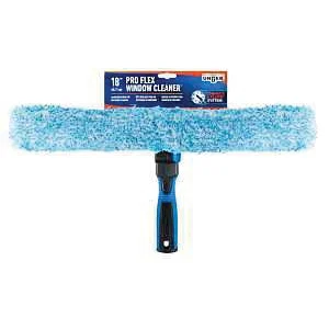 981660 2-in-1 Window Cleaner, 18 in L Head, Plastic Head, 3.54 in L